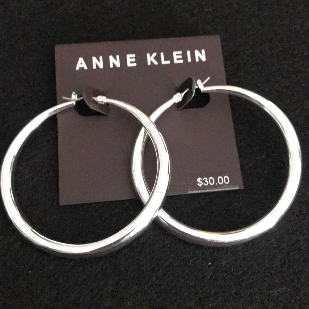 Anne Klein large hoop earrings